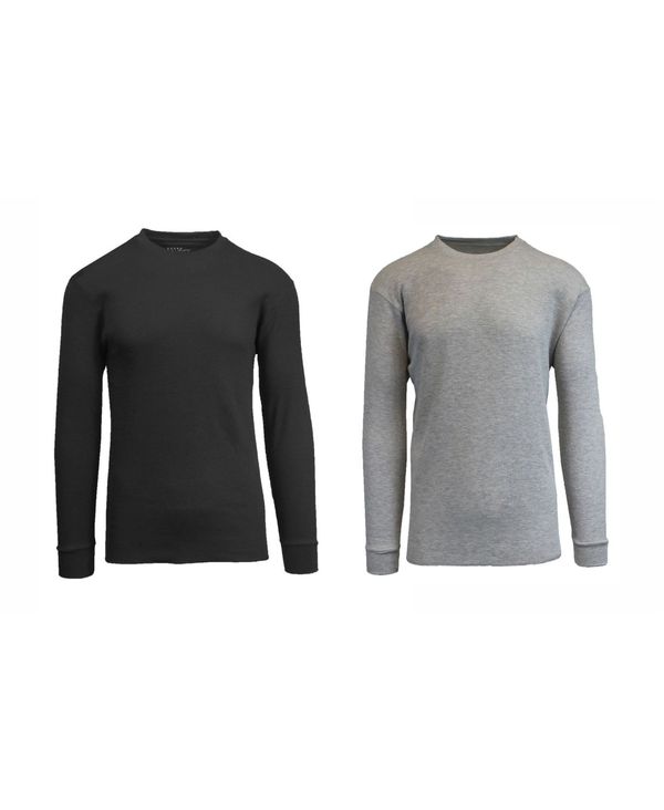 ギャラクシーバイハルビック メンズ トップス Tシャツ ニット Galaxy By Harvic Men's Waffle Knit Thermal Shirt Pack of 2 Multi1 マルチカラー