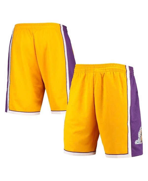 ミッチェル&ネス メンズ ボトムス ハーフパンツ・ショーツ ショートパンツ Mitchell & Ness Men's Gold Los Angeles Lakers 2009 Hardwood Classics 75th Anniversary Swingman Shorts Gold ゴールド