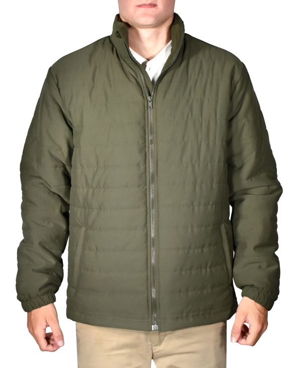 ビンテージ 1946 メンズ アウター ジャケット・ブルゾン キルティング ジャケット Vintage 1946 Men's Quilted Full-Zip Stand-Collar Puffy Jacket Olive オリーブ|ReVida 店