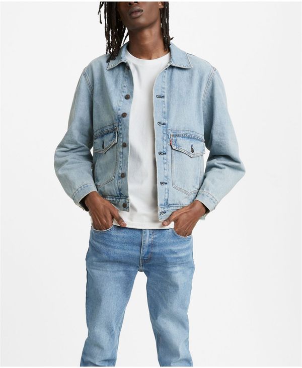春夏新色 リーバイス メンズ ジャケット ブルゾン アウター Men S At Work Trucker Jacket Stony Trucker 年最新海外 Www Balloonylandkw Com