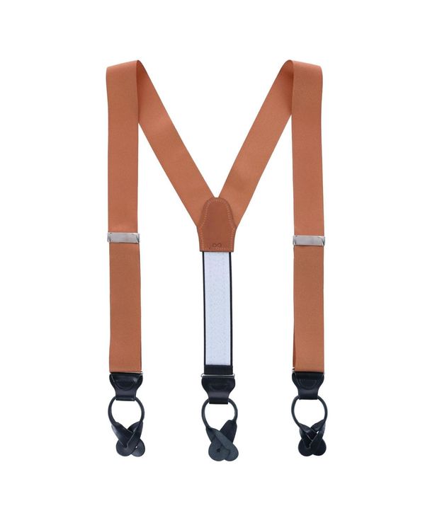 トラファルガー メンズ 付属品 胴締め TRAFALGAR Men\u0027s Phoenix 38粍 Grosgrain Non Stretch Ribbon Button End Suspenders Dark khaki カーキ