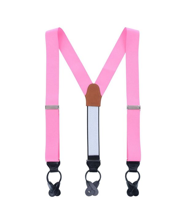 トラファルガー メンズ 付属品 胴締め TRAFALGAR Men\u0027s Phoenix 38粍 Grosgrain Non Stretch Ribbon Button End Suspenders Dark pink サクラ色