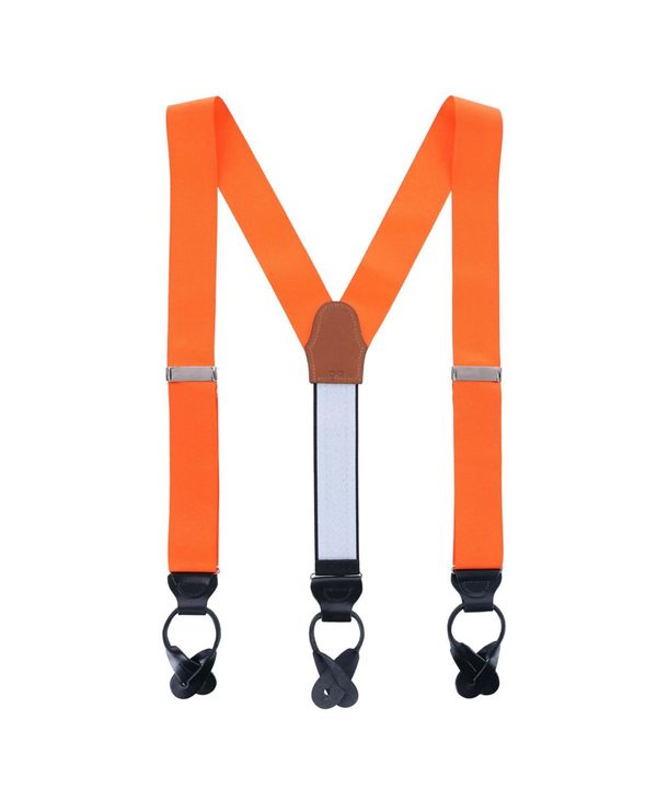 トラファルガー メンズ 付属品 胴締め TRAFALGAR Men\u0027s Phoenix 38粍 Grosgrain Non Stretch Ribbon Button End Suspenders Pumpkin