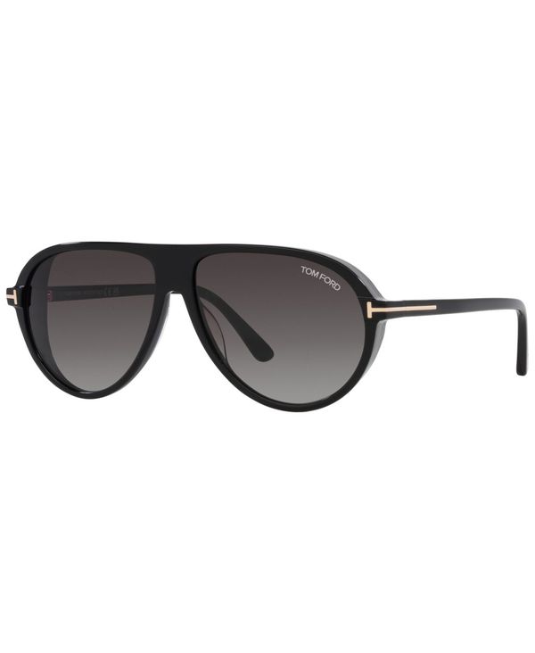 トム・ジェラルド・r・フォード メンズ 付属物 サングラス・アイウェア Tom Ford Men\u0027s Sunglasses Marcus Shiny Black 黒いこと