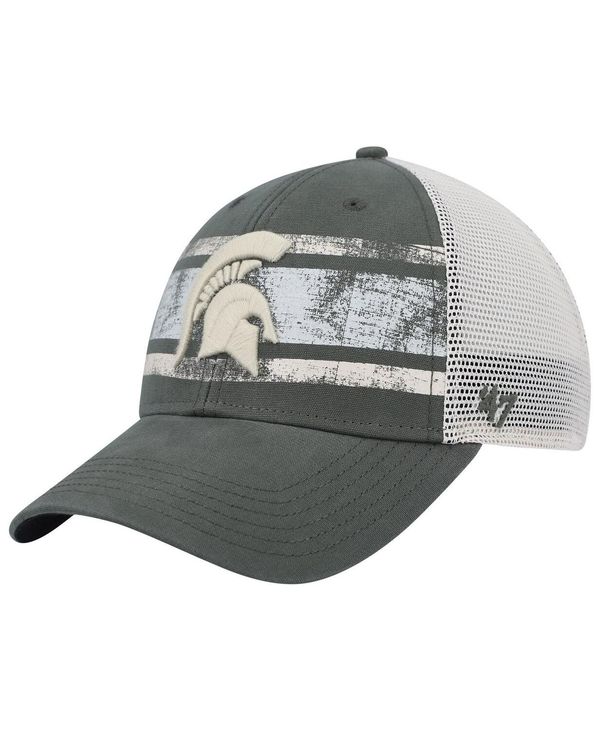 47 ブランド メンズ アクセサリー 帽子 '47 Brand Men's Green White Michigan State Spartans Interlude MVP Trucker Snapback Hat Green White ホワイト