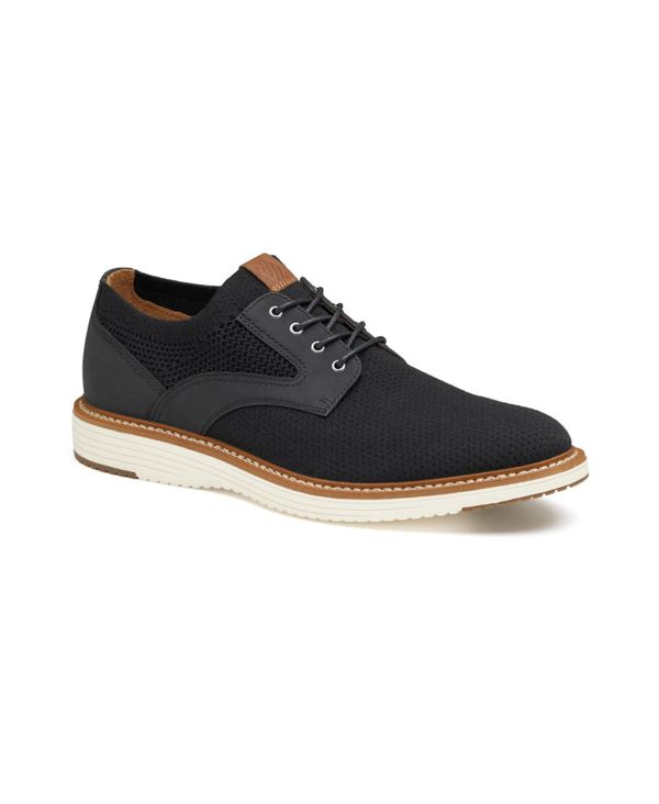 ジョンストンアンドマーフィー メンズ シューズ ドレスシューズ ワンピース ニット Johnston & Murphy Men's Upton Knit Plain Toe Dress Shoes Black ブラック