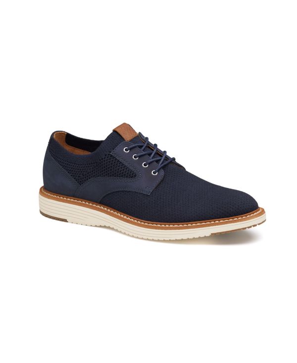 ジョンストンアンドマーフィー メンズ シューズ ドレスシューズ ワンピース ニット Johnston & Murphy Men's Upton Knit Plain Toe Dress Shoes Navy ネイビー