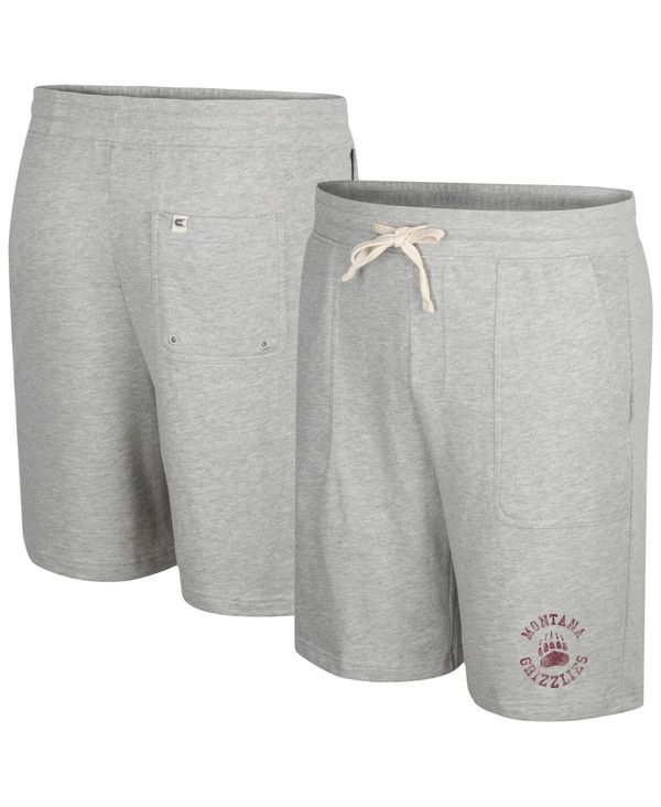 コロシアム メンズ ボトムス ハーフパンツ・ショーツ パイル ショートパンツ Colosseum Men's Heather Gray Montana Grizzlies Love To Hear This Terry Shorts Heather Gray グレー