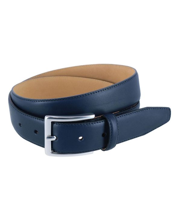 トラファルガー メンズ アクセサリー ベルト レザー TRAFALGAR Men's Orion Smooth Leather 35mm Dress Belt Navy ネイビー