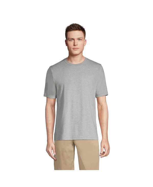 ランズエンド メンズ トップス Tシャツ Lands' End Men's Super-T Short Sleeve T-Shirt Gray heather グレー 8,564円