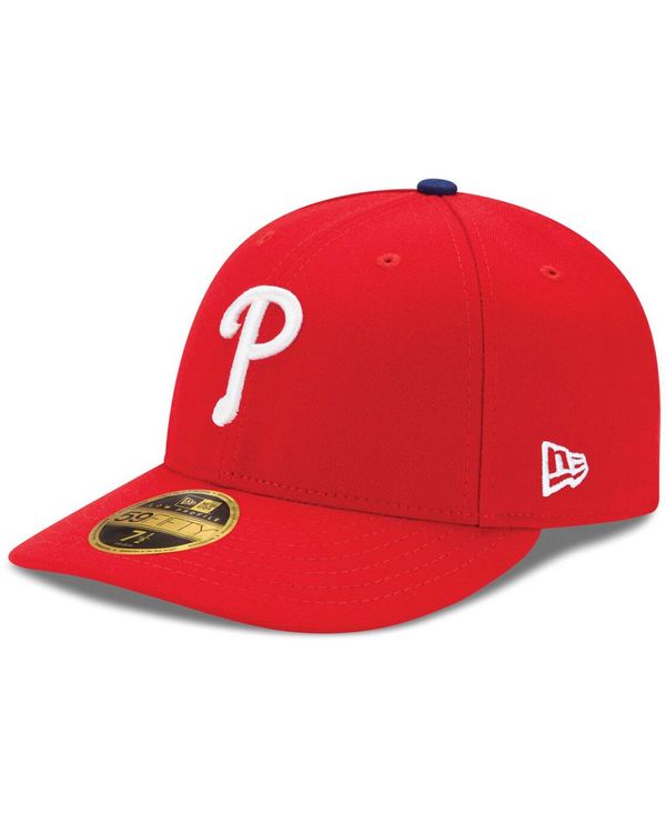 ニューエラ メンズ アクセサリー 帽子 New Era Men's Philadelphia Phillies Authentic Collection On-Field Low Profile Game 59FIFTY Fitted Hat Red レッド｜ReVida 店 9,216円