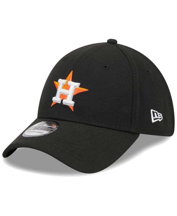 ニューエラ メンズ アクセサリー 帽子 ロゴ New Era Men's Black Houston Astros Logo 39THIRTY Flex Hat Black ブラック｜ReVida 店