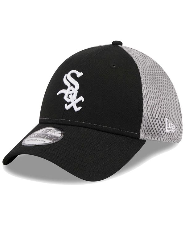 ニューエラ メンズ アクセサリー 帽子 New Era Men's Black Chicago White Sox Team Neo 39THIRTY Flex Hat Black ブラック|ReVida 店