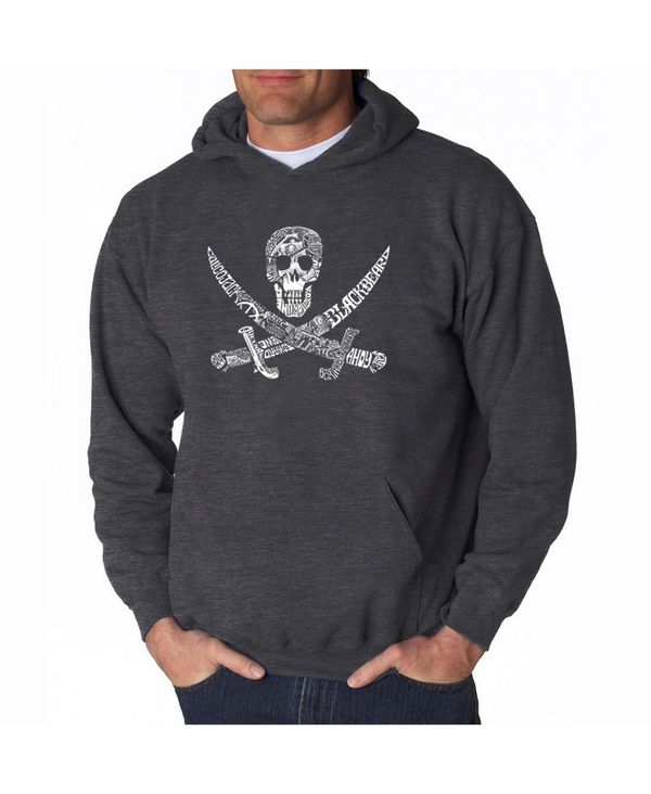 エルエーポップアート メンズ アウター パーカー・スウェット パーカー LA Pop Art Men's Word Art Hoodie - Pirate Dark Gray グレー 12,226円
