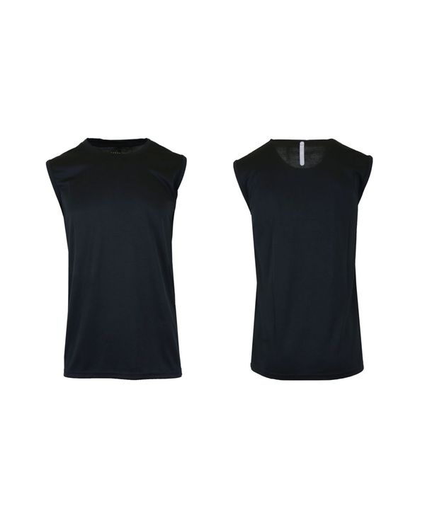 ギャラクシーバイハルビック メンズ トップス Tシャツ Galaxy By Harvic Men's Moisture-Wicking Wrinkle Free Performance Muscle Tee Black ブラック