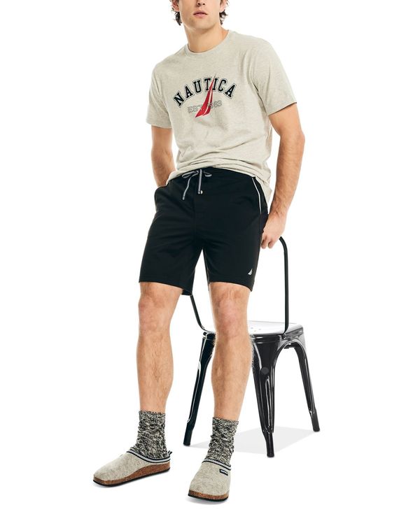 ナウティカ メンズ ボトムス ハーフパンツ・ショーツ ショートパンツ ニット Nautica Knit Pajama Shorts True Black ブラック