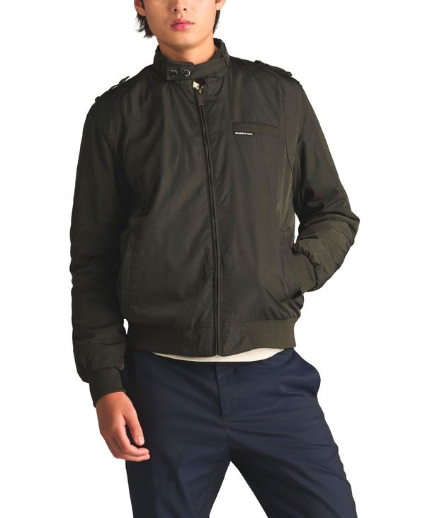 メンバーズオンリー メンズ アウター ジャケット・ブルゾン スリムフィット キルティング ジャケット Members Only Men's Heavy Iconic Racer Quilted Lining Jacket (Slim Fit) Dark Green グリーン