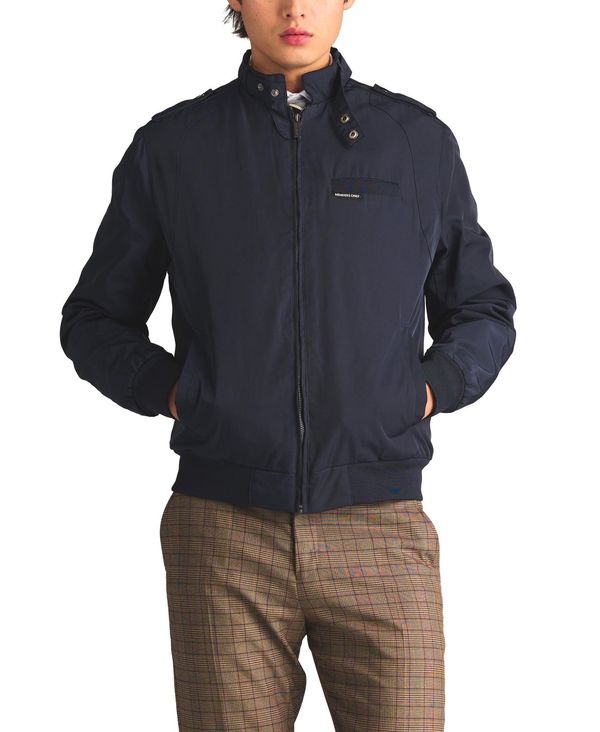 メンバーズオンリー メンズ アウター ジャケット・ブルゾン スリムフィット キルティング ジャケット Members Only Men's Heavy Iconic Racer Quilted Lining Jacket (Slim Fit) Navy ネイビー