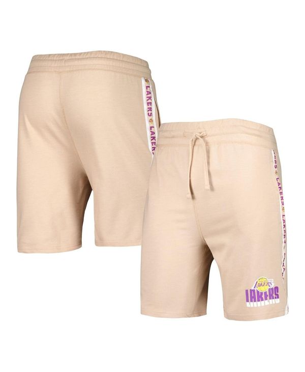 コンセプツ スポーツ メンズ ボトムス ハーフパンツ・ショーツ ショートパンツ Concepts Sport Men's Tan Los Angeles Lakers Team Stripe Shorts Tan タン