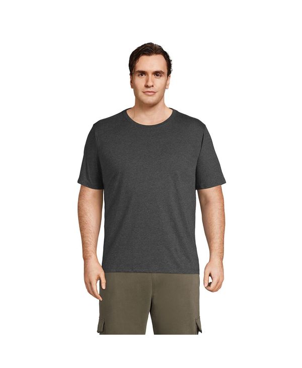 ランズエンド メンズ トップス Tシャツ トール シャツ Lands' End Big & Tall Super-T Short Sleeve T-Shirt Dark charcoal heather チャコール