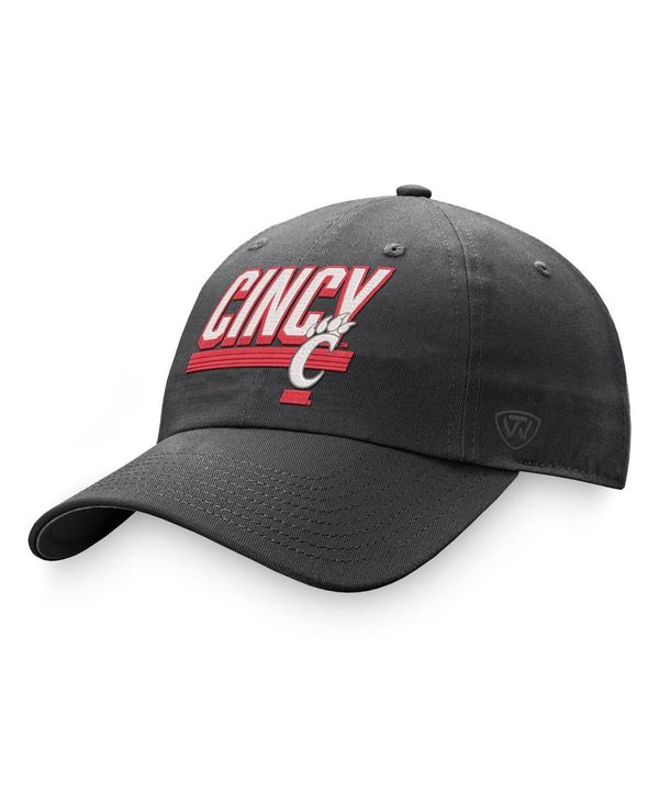 トップオブザワールド メンズ アクセサリー 帽子 Top of the World Men's Charcoal Cincinnati Bearcats Slice Adjustable Hat Charcoal チャコール