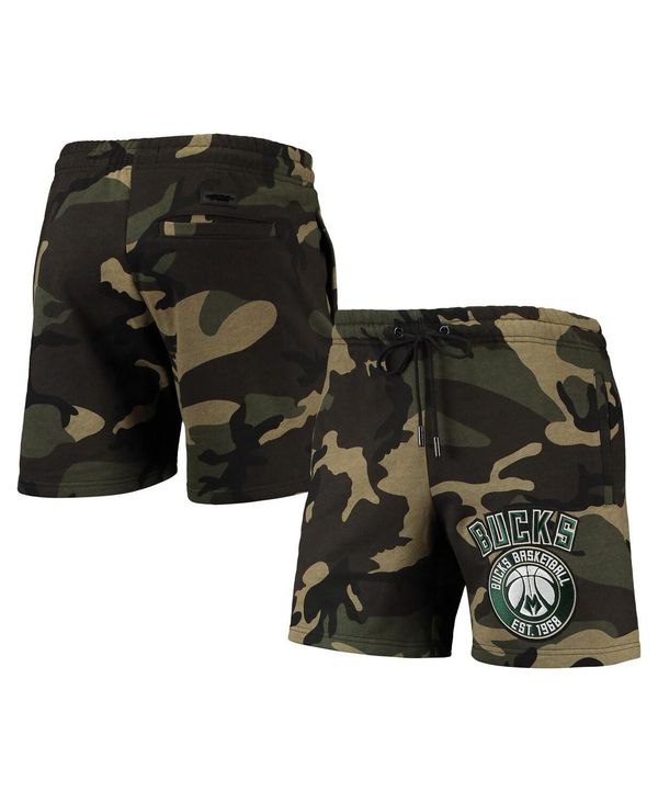 プロスタンダード メンズ ボトムス ハーフパンツ・ショーツ ショートパンツ Pro Standard Men's Camo Milwaukee Bucks Team Shorts Camo