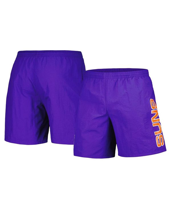 ミッチェル&ネス メンズ ボトムス ハーフパンツ・ショーツ ショートパンツ ロゴ Mitchell & Ness Men's Purple Phoenix Suns Hardwood Classics 1992-2000 Throwback Logo Heritage Shorts Purple パープル