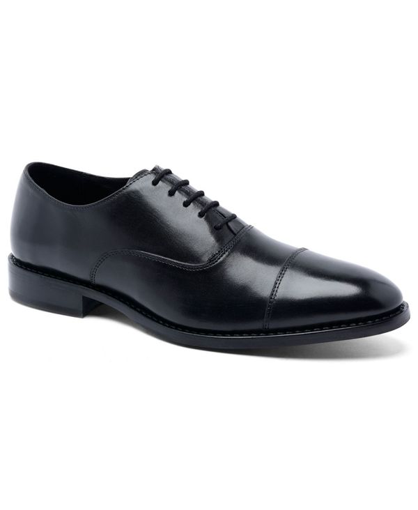 アンソニー ヴィア メンズ シューズ ドレスシューズ オックスフォード キャップ レザー Anthony Veer Men's Clinton Cap-Toe Leather Oxfords Black ブラック