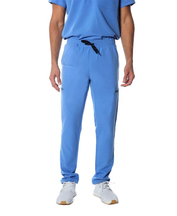 メンバーズオンリー メンズ ボトムス カジュアルパンツ パンツ Members Only Men's Hampton Open Bottom Scrub Pants for Men Ceil blue ブルー