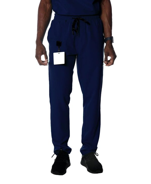 メンバーズオンリー メンズ ボトムス カジュアルパンツ パンツ Members Only Men's Hampton Open Bottom Scrub Pants for Men Navy ネイビー|ReVida 店