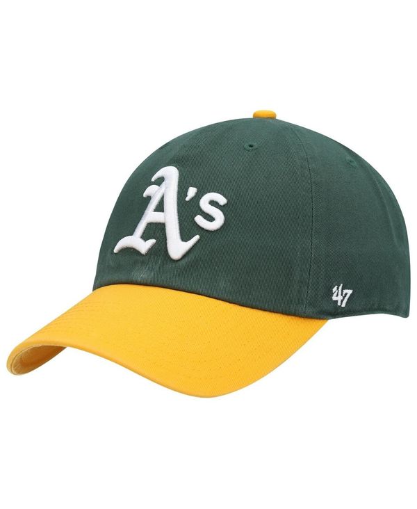 47 ブランド名 メンズ 付属物 鳥打ち帽 \u002747 Brand Men\u0027s Green Gold Oakland Athletics Clean Up Adjustable Hat Green Gold 緑であること