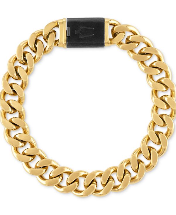 ブロバ メンズ 佩び物 ウォッチ プルオーバー Bulova Men\u0027s Classic Curb Chain Bracelet-Plated Stainless Steel Gold ゴールド