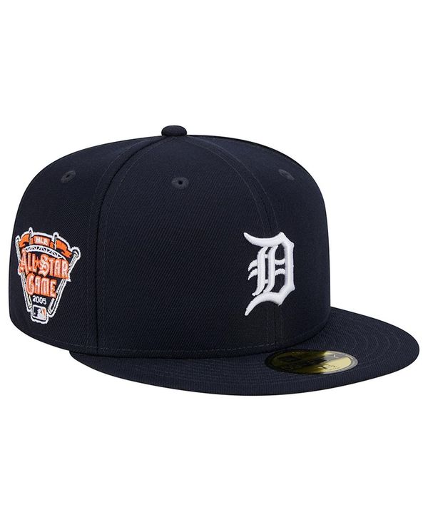 ニューエラ メンズ アクセサリー 帽子 New Era Men's Navy Detroit Tigers 2005 All Star Game Team Color 59FIFTY Fitted Hat Navy ネイビー｜ReVida 店