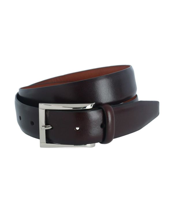 トラファルガー メンズ アクセサリー ベルト レザー TRAFALGAR Men's Broderick 32mm Leather Dress Belt Dark brown ブラウン
