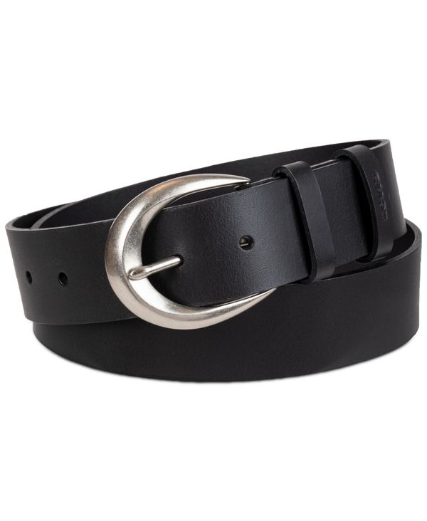 リーバイス レディース アクセサリー ベルト レザー Levi's Women's Sliding Loop Casual Leather Pant Belt Black ブラック