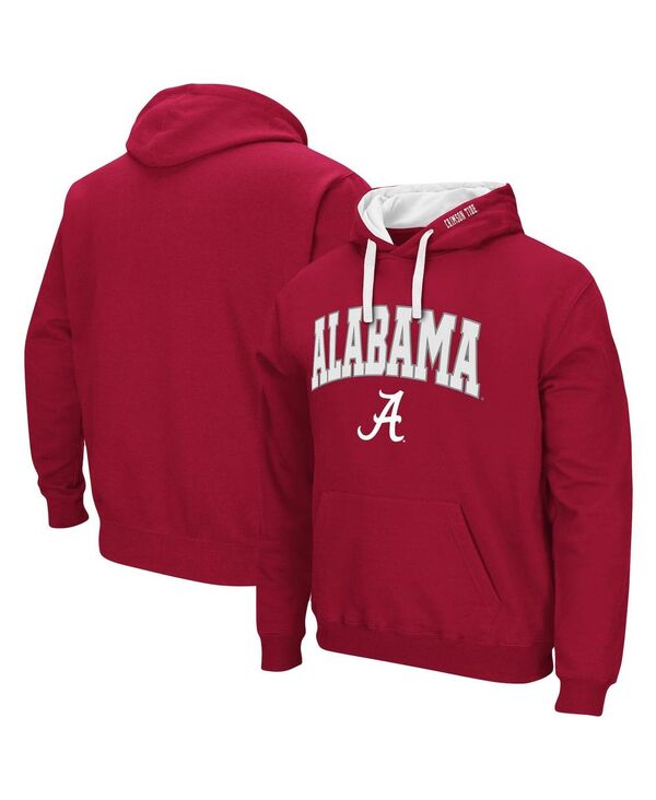 コロシアム メンズ アウター パーカー・スウェット トール ロゴ パーカー Colosseum Men's Crimson Alabama Crimson Tide Big and Tall Arch & Logo 2.0 Pullover Hoodie Crimson クリムゾン