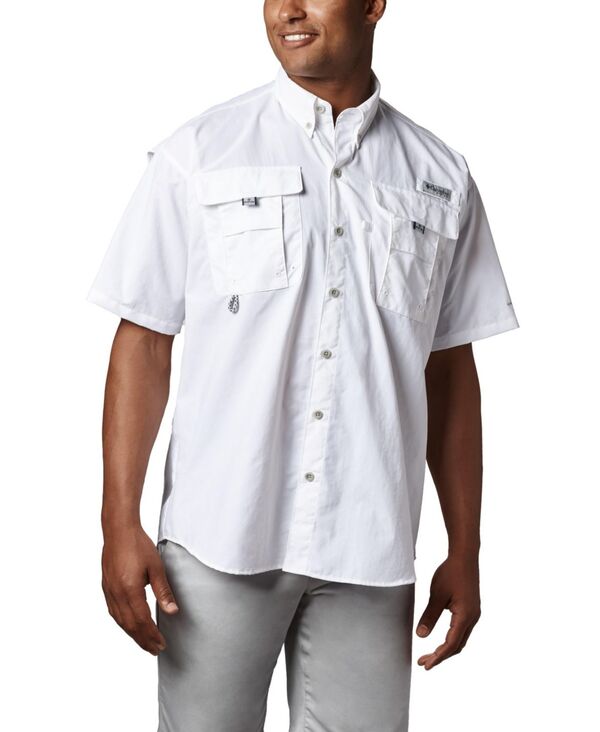 コロンビア メンズ トップス シャツ Columbia PFG Men's Bahama II UPF-50 Quick Dry Shirt White ホワイト
