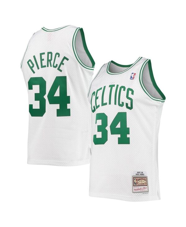 ミッチェル&ネス メンズ トップス シャツ ジャージー Mitchell & Ness Men's Paul Pierce White Boston Celtics 2007-08 Hardwood Classics Swingman Jersey White ホワイト