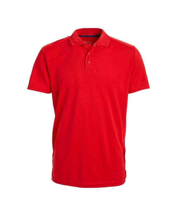 ギャラクシーバイハルビック メンズ トップス ポロシャツ Galaxy By Harvic Men's Tagless Dry-Fit Moisture-Wicking Polo Shirt Red レッド