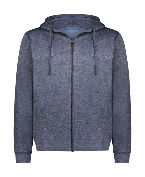 ミオマリオ メンズ アウター ニット・セーター トール セーター シルク フリース パーカー Mio Marino Premium Zip-Up Hoodie for Men with Smooth Silky Matte Finish & Cozy Fleece Inner Lining - Men's Sweater with Hood for Big & Tall Charcoal blue チャコール
