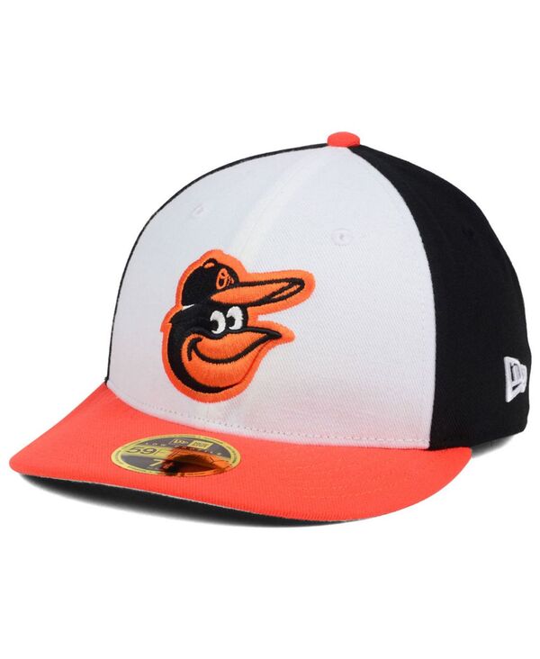 ニューエラ メンズ アクセサリー 帽子 キャップ New Era Baltimore Orioles Low Profile AC Performance 59FIFTY Cap Black/White/Orange ホワイト