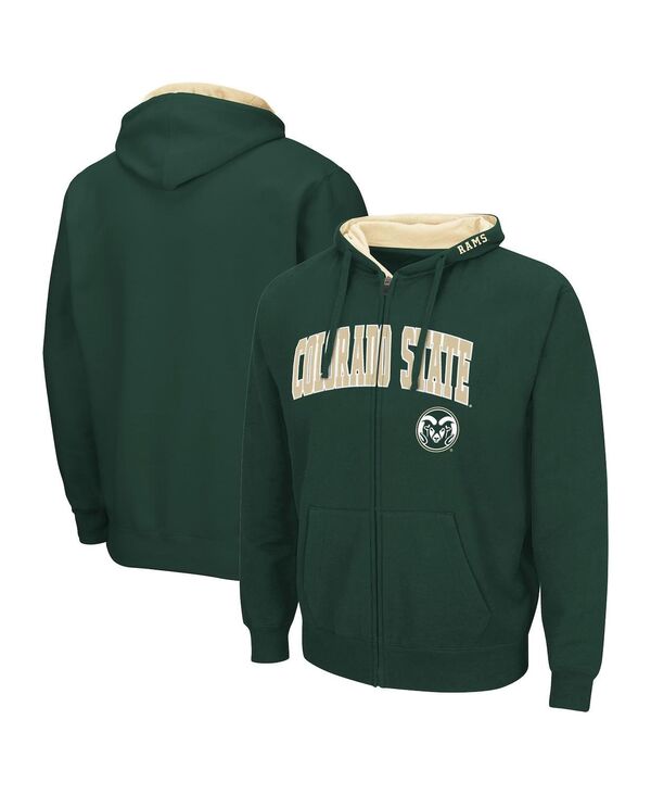 コロシアム メンズ アウター パーカー・スウェット ロゴ パーカー Colosseum Men's Green Colorado State Rams Arch & Logo 3.0 Full-Zip Hoodie Green グリーン 10,715円