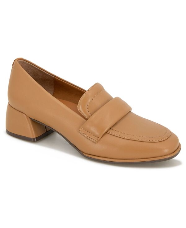 ジェントルソウルズ レディース シューズ スリッポン・ローファー ローファー ヒール Gentle Souls Women's Easton Block Heel Loafer Camel Leather キャメル