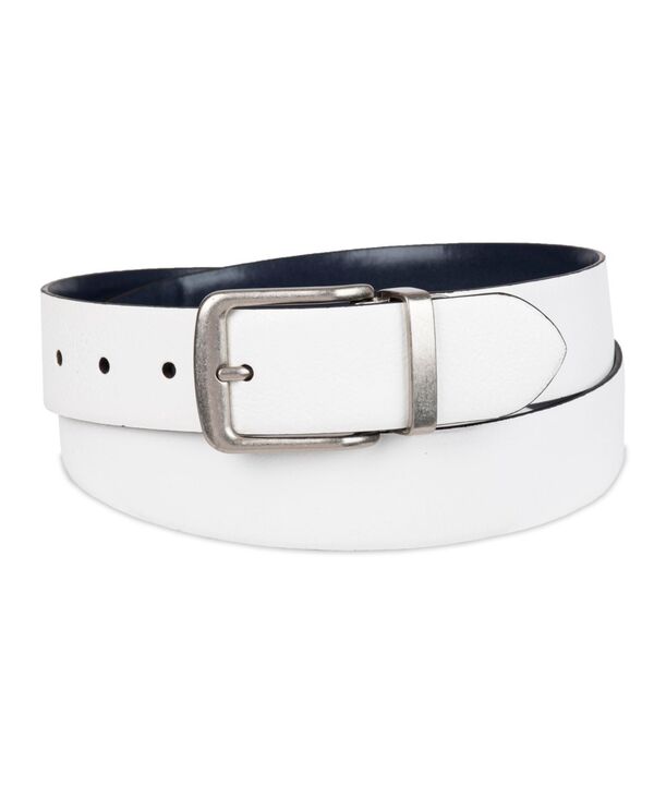 トッミーバハマ メンズ 付属品 胴締め Tommy Bahama Men\u0027s Two-In-One Reversible Cushion Inlaid Casual Belt White Navy Blue 白いこと