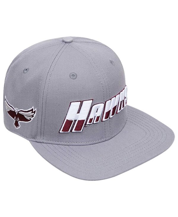プロスタンダード メンズ アクセサリー 帽子 Pro Standard Men's Gray Maryland Eastern Shore Hawks Evergreen Hawks Snapback Hat Gray グレー｜ReVida 店