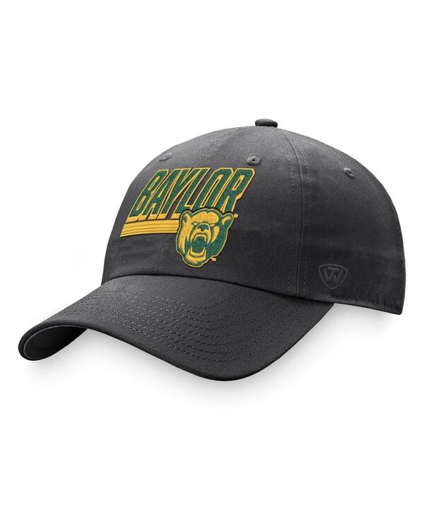 トップオブザワールド メンズ アクセサリー 帽子 Top of the World Men's Charcoal Baylor Bears Slice Adjustable Hat Charcoal チャコール 8,455円