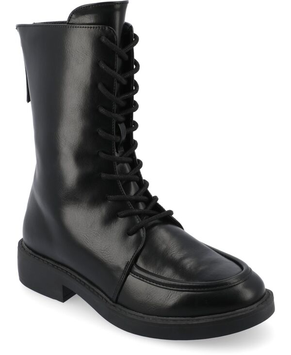 ジュルネ コレクション レディース シューズ ブーツ・レインブーツ Journee Collection Women's Nikks Combat Boot Black ブラック