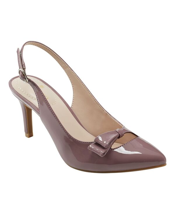 バンドリーノ レディース シューズ パンプス ヒール Bandolino Women's Gelli Bow Detail Slim Heel Dress Pumps Dark Mauve Patent|ReVida 店