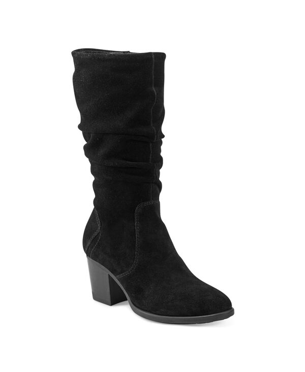 アース レディース シューズ ブーツ・レインブーツ ヒール Earth Women's Vine Block Heel Almond Toe Narrow Calf Casual Boots Black Suede ブラック 42,770円
