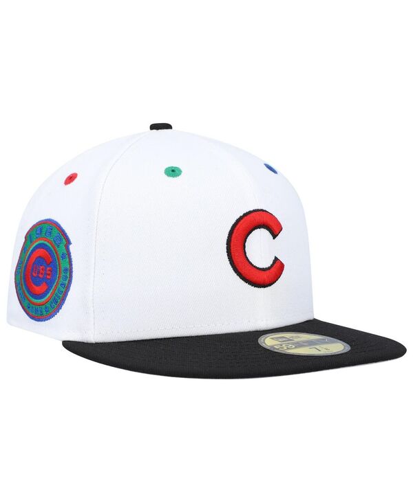 ニューエラ メンズ アクセサリー 帽子 New Era Men's White Black Chicago Cubs 1962 MLB All-Star Game Primary Eye 59FIFTY Fitted Hat White Black ホワイト|ReVida 店